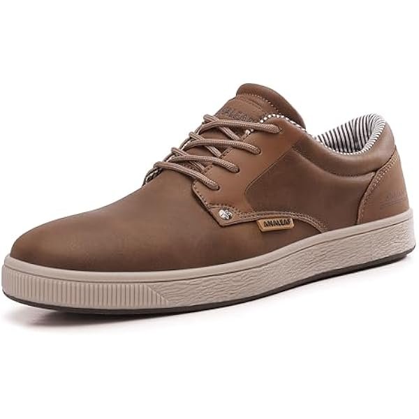 Mens Casual Oxfords Fashion Sneakers Soft Comfortable Lace-Up Dress Shoes