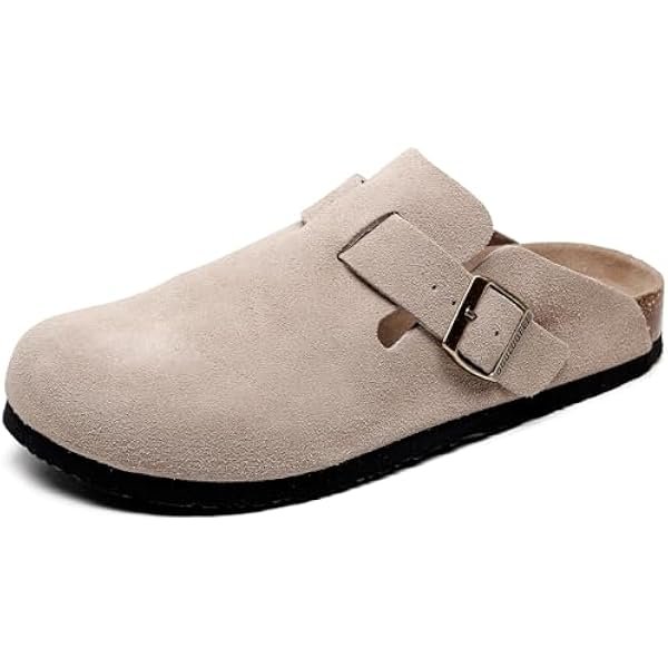 Clogs For Women, Womens Clogs- Mules House Slipers With Arch Support And Adjustable Buckle