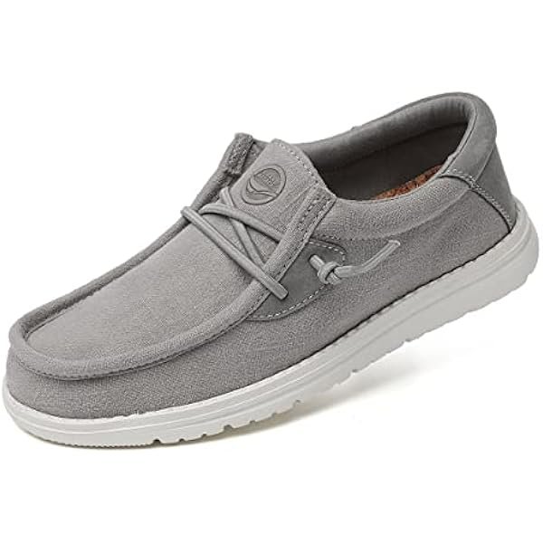 Men's Walking Boat Shoes-Slip On&Lace Up Casual Loafers, Comfortable & Lightweight Work Shoes | for Home, Leisure Travel, Driving Shoes