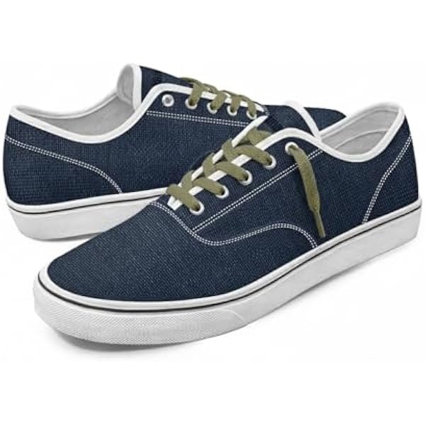 Men's Canvas Low-Top Sneakers - Casual Lightweight Walking Shoes - Fashion Urban Streetwear