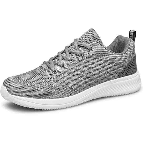 Men's Walking Shoes Non Slip Running Sneakers Lightweight Breathable Tennis Shoes Workout Athletic Sneakers