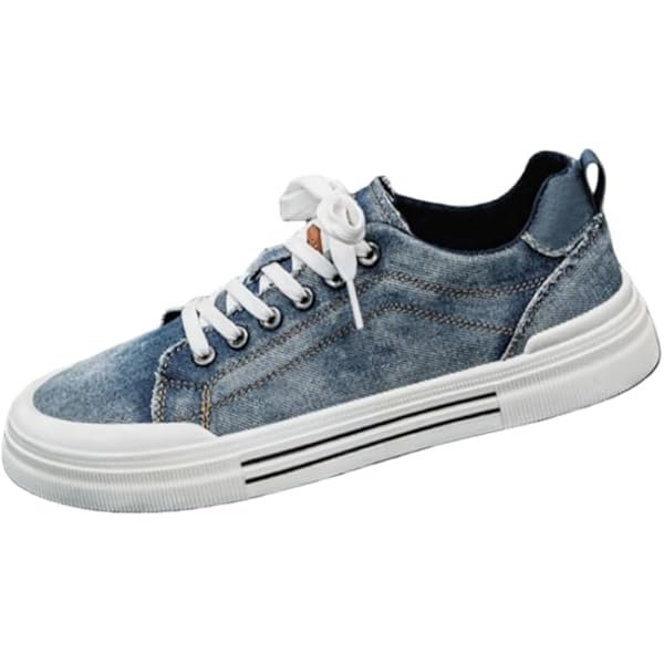 Men's Stylish Canvas Shoes - Flat Casual Sneakers - Comfortable and Lightweight - Suitable for Daily use or Walking