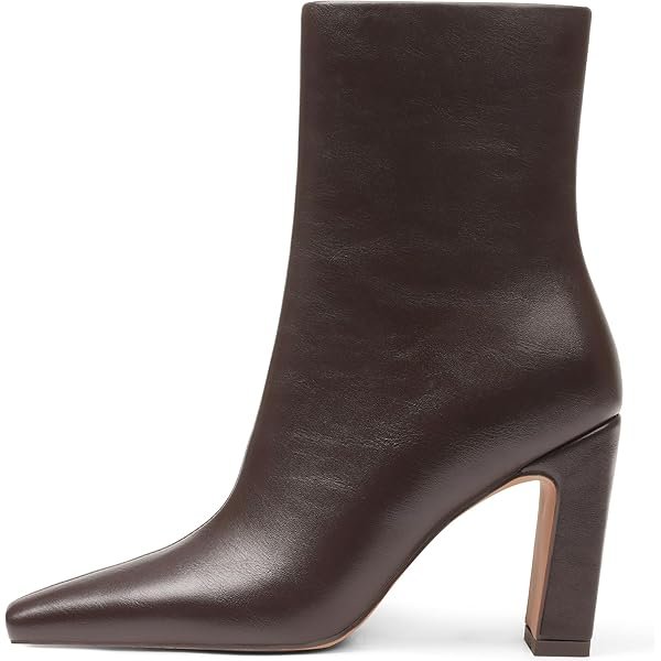 Ankle Boots for Women 2026 Chunky Heel Square Toe Heeled Boots with Zipper Comfort Fall Winter Party Office Date Night Travel Casual Outfit